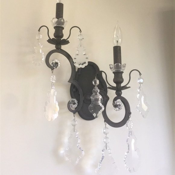 SCHONBEK 2-Light Versailles Wall Sconces Pair - Picture 2 of 9